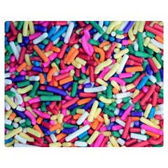 Colorful Candy Texture, Close-up Two Sides Premium Plush Fleece Blanket (teen Size)