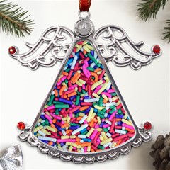 Colorful Candy Texture, Close-up Metal Angel With Crystal Ornament by kyorashop23