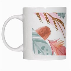 Feathers, Boho, Cute, Feather, Pastel White Mug