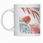 Feathers, Boho, Cute, Feather, Pastel White Mug Left