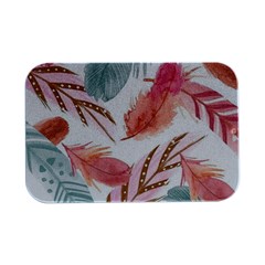 Feathers, Boho, Cute, Feather, Pastel Open Lid Metal Box (silver)   by kyorashop23