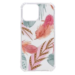 Feathers, Boho, Cute, Feather, Pastel Iphone 13 Pro Max Tpu Uv Print Case by kyorashop23