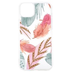 Feathers, Boho, Cute, Feather, Pastel Iphone 15 Pro Tpu Uv Print Case by kyorashop23