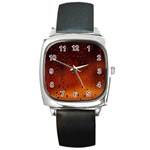 Water Drops, Lui, Amazing Square Metal Watch Front