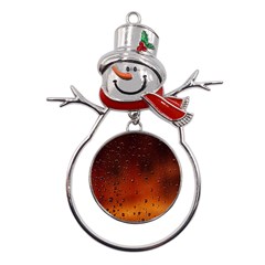 Water Drops, Lui, Amazing Metal Snowman Ornament by kyorashop23