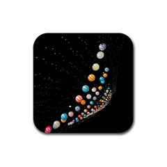 Ballons Night Party Rubber Coaster (square) by kyorashop23