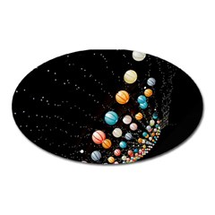 Ballons Night Party Oval Magnet