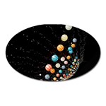 Ballons Night Party Oval Magnet Front