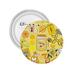 Marillo Pastel Zkt, Aesthetic, Stickers, Yellow 2 25  Buttons by kyorashop23