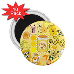 Marillo Pastel Zkt, Aesthetic, Stickers, Yellow 2 25  Magnets (10 Pack)  by kyorashop23