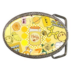 Marillo Pastel Zkt, Aesthetic, Stickers, Yellow Belt Buckles