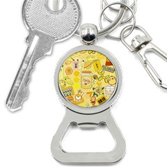 Marillo Pastel Zkt, Aesthetic, Stickers, Yellow Bottle Opener Key Chain by kyorashop23