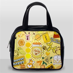 Marillo Pastel Zkt, Aesthetic, Stickers, Yellow Classic Handbag (one Side) by kyorashop23