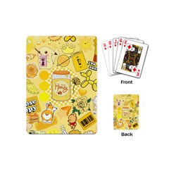 Marillo Pastel Zkt, Aesthetic, Stickers, Yellow Playing Cards Single Design (mini)