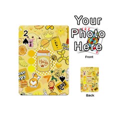 Marillo Pastel Zkt, Aesthetic, Stickers, Yellow Playing Cards 54 Designs (mini)