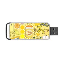 Marillo Pastel Zkt, Aesthetic, Stickers, Yellow Portable Usb Flash (one Side) by kyorashop23