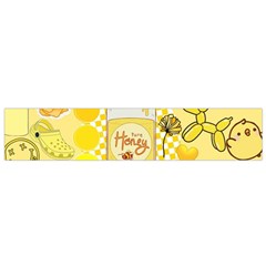 Marillo Pastel Zkt, Aesthetic, Stickers, Yellow Small Premium Plush Fleece Scarf