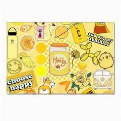 Marillo Pastel Zkt, Aesthetic, Stickers, Yellow Postcard 4 x 6  (pkg Of 10) by kyorashop23