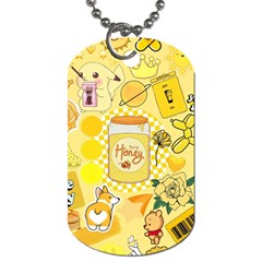 Marillo Pastel Zkt, Aesthetic, Stickers, Yellow Dog Tag (one Side) by kyorashop23