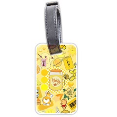 Marillo Pastel Zkt, Aesthetic, Stickers, Yellow Luggage Tag (one Side) by kyorashop23