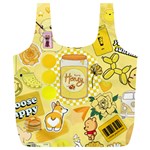 Marillo Pastel Zkt, Aesthetic, Stickers, Yellow Full Print Recycle Bag (XL) Front