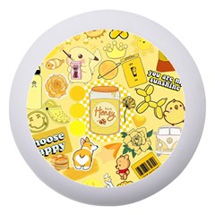 Marillo Pastel Zkt, Aesthetic, Stickers, Yellow Dento Box With Mirror by kyorashop23