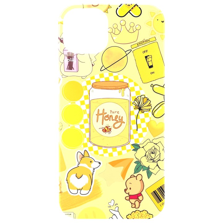 Marillo Pastel Zkt, Aesthetic, Stickers, Yellow iPhone 15 Pro Black UV Print PC Hardshell Case