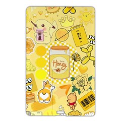 Marillo Pastel Zkt, Aesthetic, Stickers, Yellow Name Card Style Usb Flash Drive