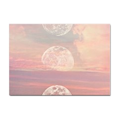 Moon Phase, Cloud, Clouds, Moon, Pastel Sticker A4 (10 Pack) by kyorashop23