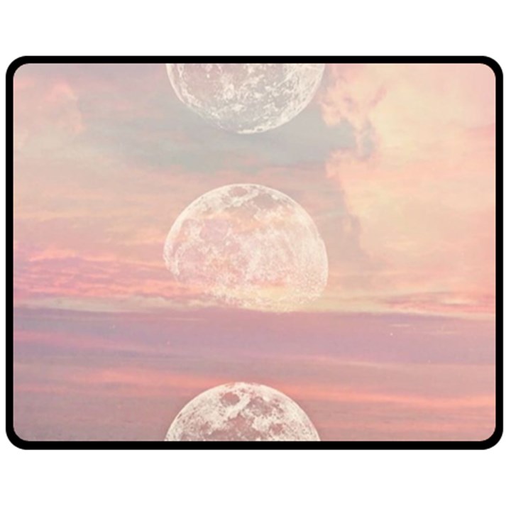 Moon Phase, Cloud, Clouds, Moon, Pastel Fleece Blanket (Medium)