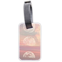 Moon Phase, Cloud, Clouds, Moon, Pastel Luggage Tag (two Sides) by kyorashop23