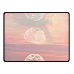 Moon Phase, Cloud, Clouds, Moon, Pastel Two Sides Fleece Blanket (Small) 45 x34  Blanket Front