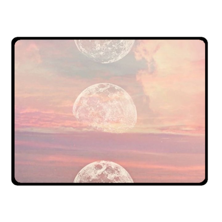 Moon Phase, Cloud, Clouds, Moon, Pastel Two Sides Fleece Blanket (Small)