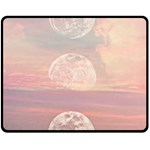 Moon Phase, Cloud, Clouds, Moon, Pastel Two Sides Fleece Blanket (Medium) 58.8 x47.4  Blanket Front