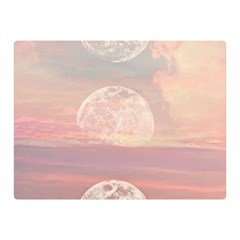 Moon Phase, Cloud, Clouds, Moon, Pastel Two Sides Premium Plush Fleece Blanket (mini) by kyorashop23