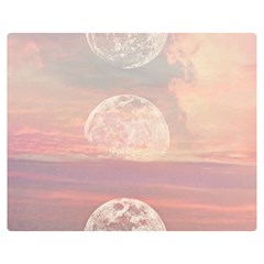 Moon Phase, Cloud, Clouds, Moon, Pastel Two Sides Premium Plush Fleece Blanket (teen Size) by kyorashop23