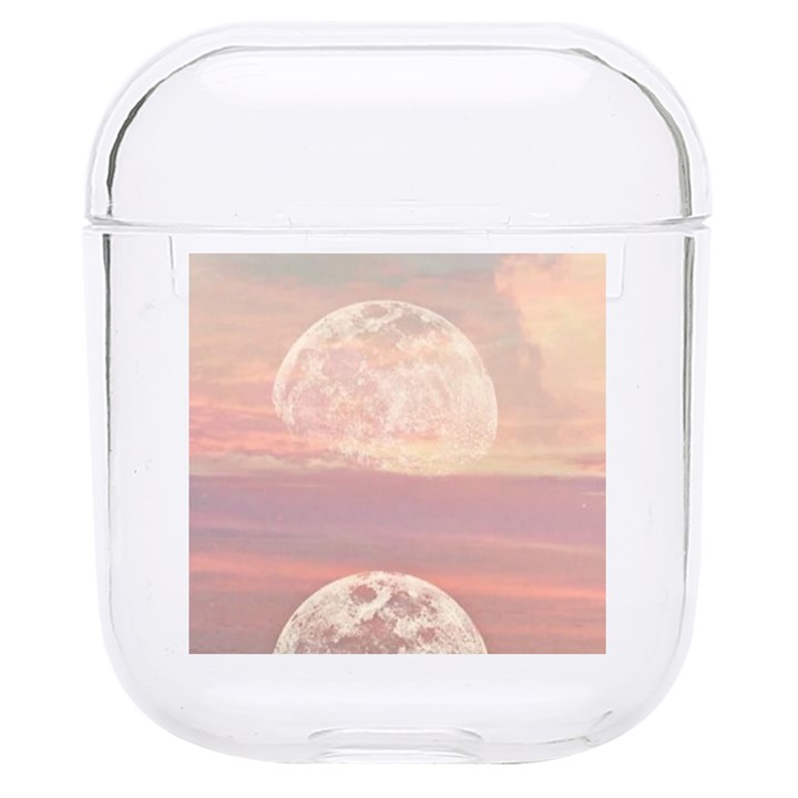 Moon Phase, Cloud, Clouds, Moon, Pastel Hard PC AirPods 1/2 Case