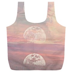 Moon Phase, Cloud, Clouds, Moon, Pastel Full Print Recycle Bag (xxl) by kyorashop23