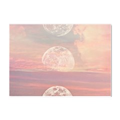 Moon Phase, Cloud, Clouds, Moon, Pastel Crystal Sticker (a4) by kyorashop23