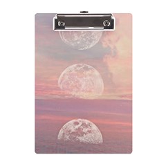 Moon Phase, Cloud, Clouds, Moon, Pastel A5 Acrylic Clipboard by kyorashop23