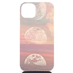 Moon Phase, Cloud, Clouds, Moon, Pastel Iphone 14 Plus Black Uv Print Case by kyorashop23