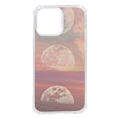 Moon Phase, Cloud, Clouds, Moon, Pastel Iphone 14 Pro Max Tpu Uv Print Case by kyorashop23