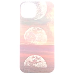 Moon Phase, Cloud, Clouds, Moon, Pastel Iphone 15 Pro Black Uv Print Pc Hardshell Case by kyorashop23