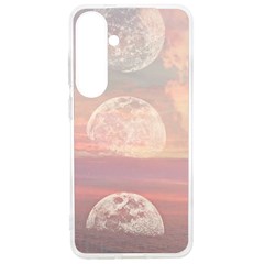 Moon Phase, Cloud, Clouds, Moon, Pastel Samsung Galaxy S24 Ultra 6 9 Inch Tpu Uv Case by kyorashop23