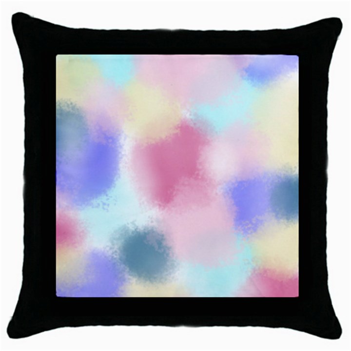 Pastel Ballons, Ballons, Throw Pillow Case (Black)