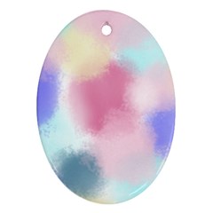 Pastel Ballons, Ballons, Oval Ornament (two Sides)