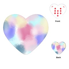 Pastel Ballons, Ballons, Playing Cards Single Design (heart)