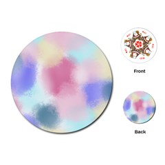 Pastel Ballons, Ballons, Playing Cards Single Design (round)