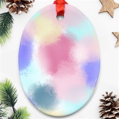 Pastel Ballons, Ballons, Oval Ornament (two Sides)