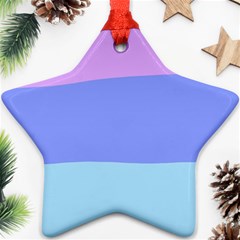 Pastel Colour, Blue, Lilac, Orange, Pastel, Pink, Romance Ornament (star)